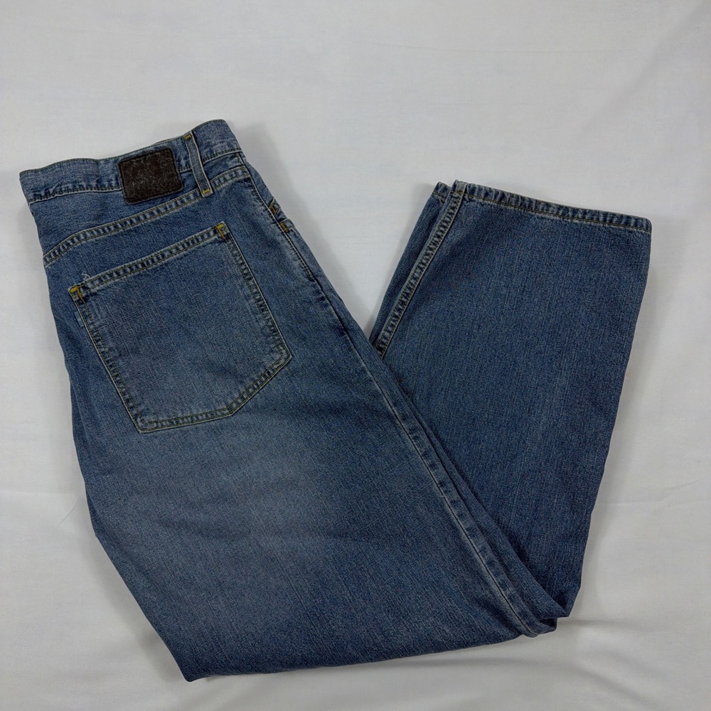 Levi's SilverTab Baggy Jeans 100% Cotton‎ Y2K Wide Leg W38 L32 Medium Wash Blue
